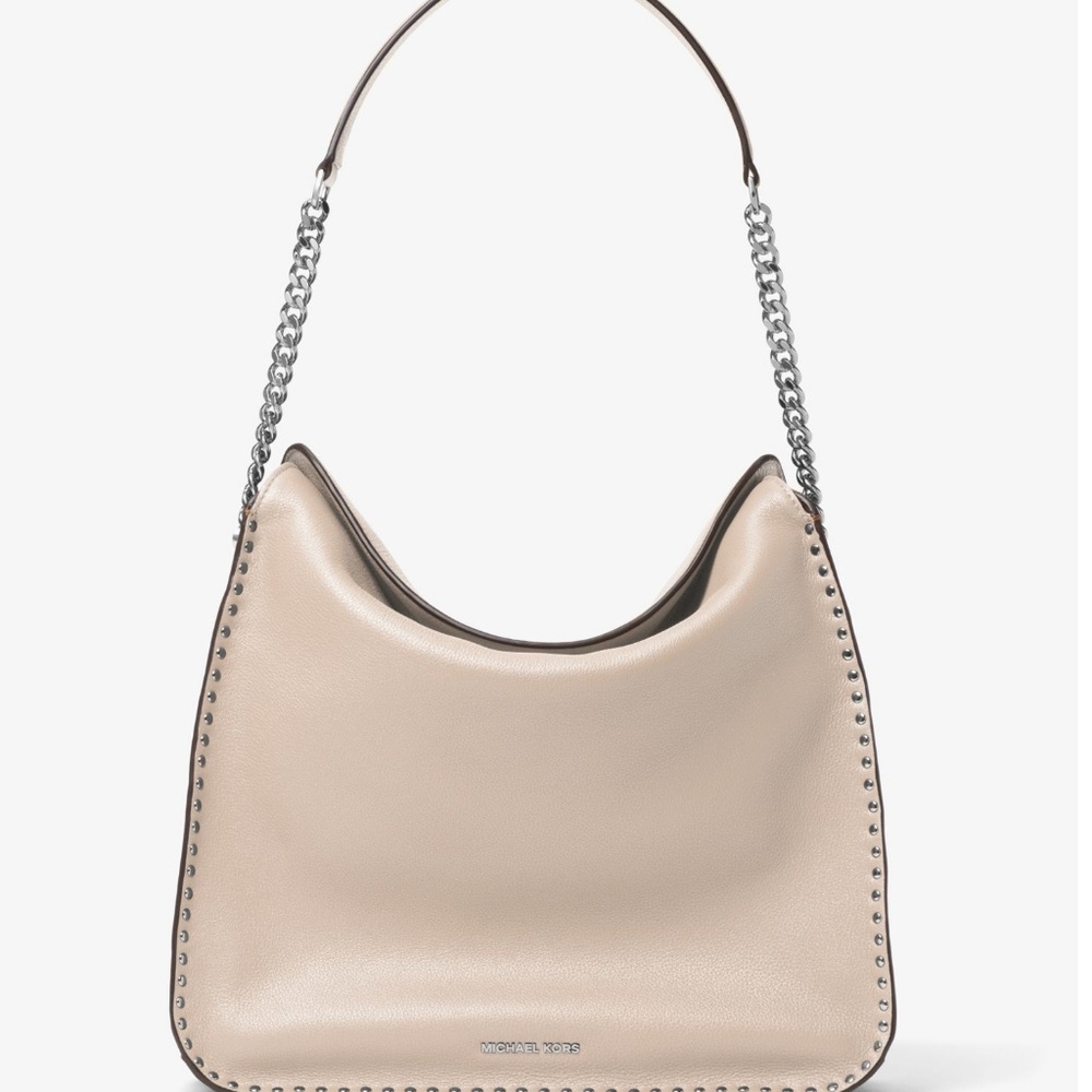 Michael Kors Astor Large Leather Purse CEMENT